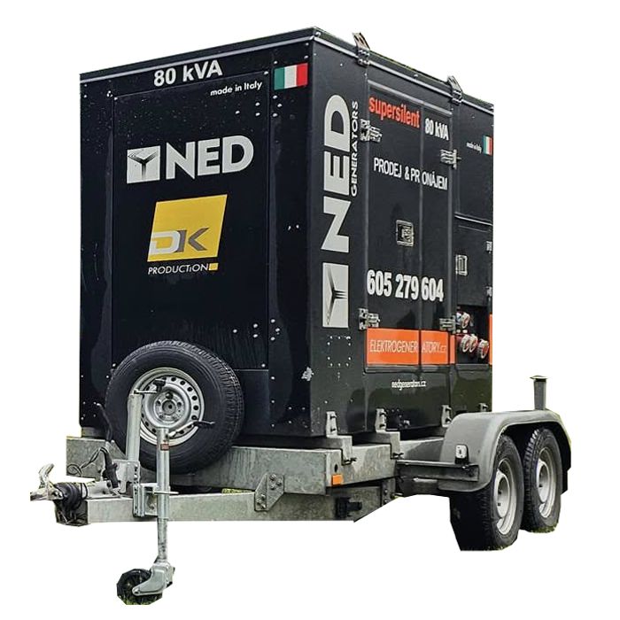 Mobilní elektrogenerátor NED H80 Deutz / Iveco supersilent