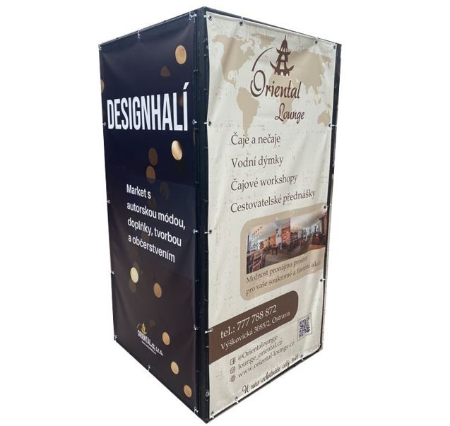 Bannerová věž hybercube 2x1 m