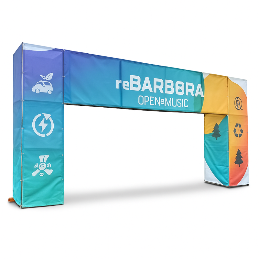 Bannerová brána 8,6 x 3,5m