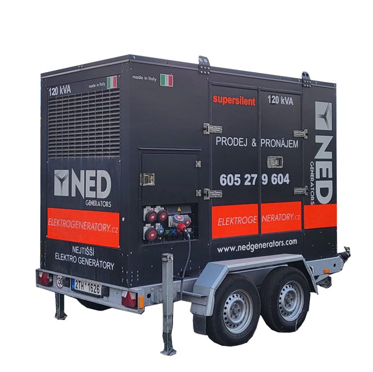 Mobilní elektrogenerátor NED H120 Iveco supersilent