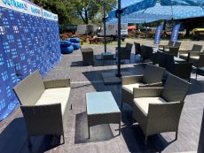 Umělý ratan set Lounge 1+3 ks