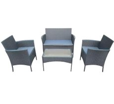 Umělý ratan set Lounge 1+3 ks