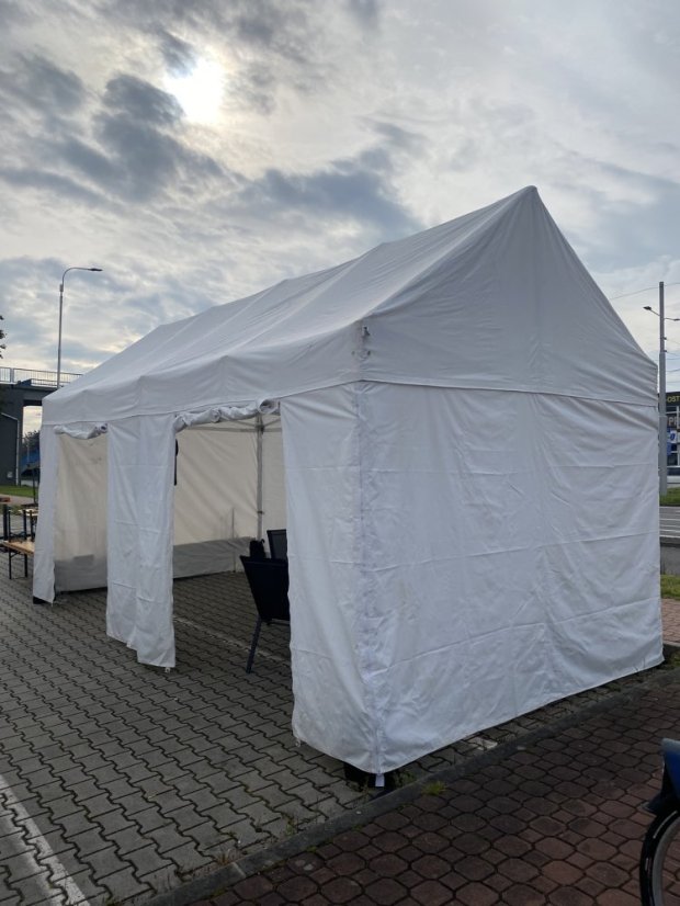 Stan nůžkový alu 6x3 m