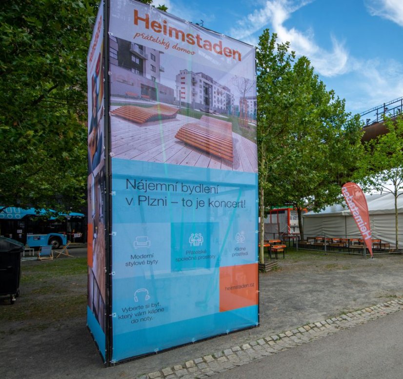 Bannerová věž hybercube 4,5x2 m